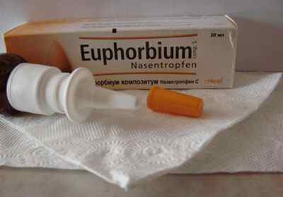 Еуфорбіум Композитум для дітей при аденоїдах і гаймориті