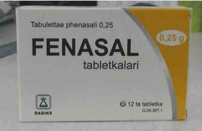 Фенасал: інструкція із застосування, ціна таблеток, відгуки та аналоги