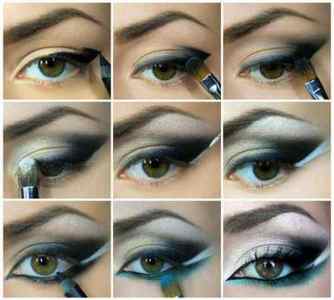 Східний макіяж покроково (для карих, блакитних, зелених очей): фото, як зробити