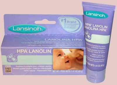 Ланолін не применшує хворобливість сосків при лактації