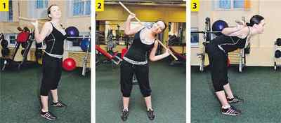 Вправи з гімнастичною палицею: гімнастика для спини та шиї при шийному остеохондрозі, ЛФК при шийно-грудному остеохондрозі | Ревматолог