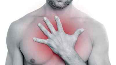 Запалення мечоподібного відростка грудини: болить при натисканні, симптоми і лікування, що це таке | Ревматолог